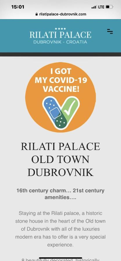 דוברובניק Rilati Old Town Palace 1 מראה חיצוני תמונה